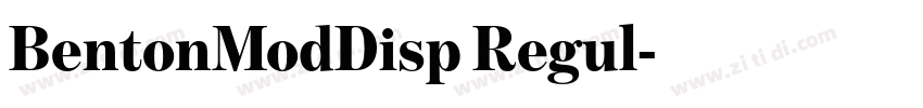 BentonModDisp Regul字体转换 BentonModDisp Regul字体转换